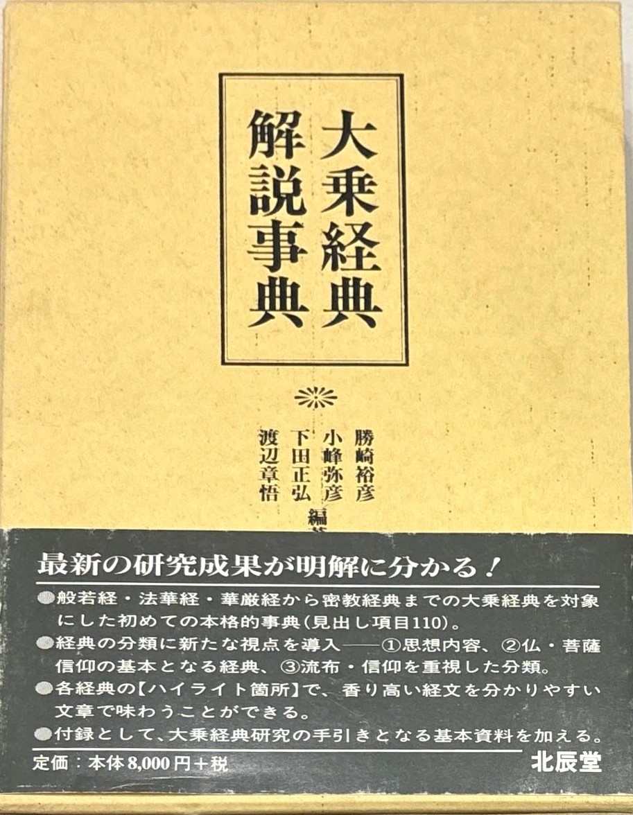 新しいスタイル 三密堂書店 大乗経典解説事典 / 仏教